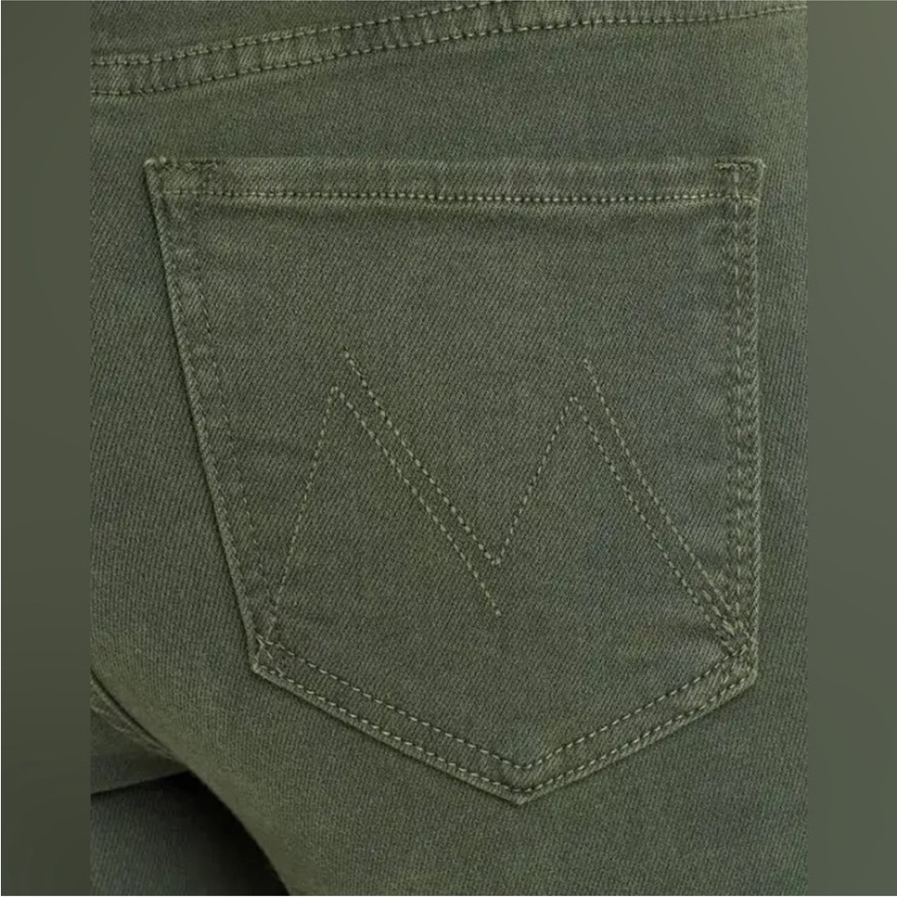 MOTHER Green Flare Wide Leg Jeans - Picture 9 of 15